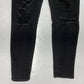 American Eagle Curvy High Rise Jegging Sz 10 Next Level Black Denim Jeans Holes