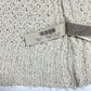 Massimo Dutti Open Knit Cardigan Sz Small Womens Beige Long Sleeve Sweater Italy