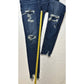 American Eagle Curvy Highest Rise Jegging 10 Next Level Stretch Denim Patches