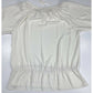 Chicos Peasant Blouse Sz 2 (US 12 Large) Womens Ivory Off White Flowy Boho Top