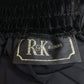 Vintage R&K Evening Velvet Maxi Skirt XL(No Size Tag) Black Back Slit Zipper EUC