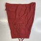 Vintage Ocean Pacific OP Cargo Shorts Mens 40 Red Ripstop Cotton Long Baggy