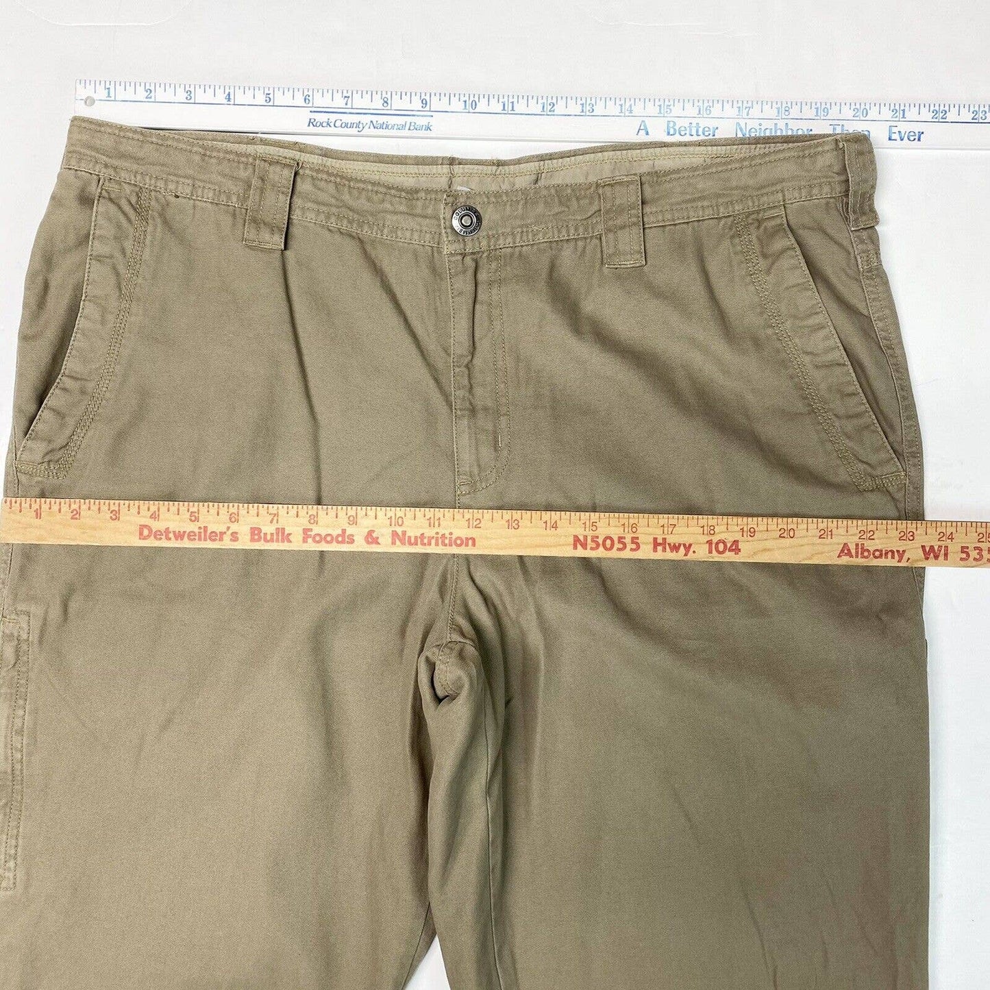 Columbia Omni Shield Straight Leg Jeans Sz 40x32 Mens Brown Casual 100% Cotton