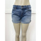 7 For All Mankind Cuffed Jean Shorts Sz 28 Blue Stretch Denim 3" Inseam 7FAM