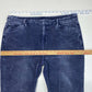 Soft Surroundings Blue Corduroy Pants Sz 14 Petite High Rise Tapered Leg Short