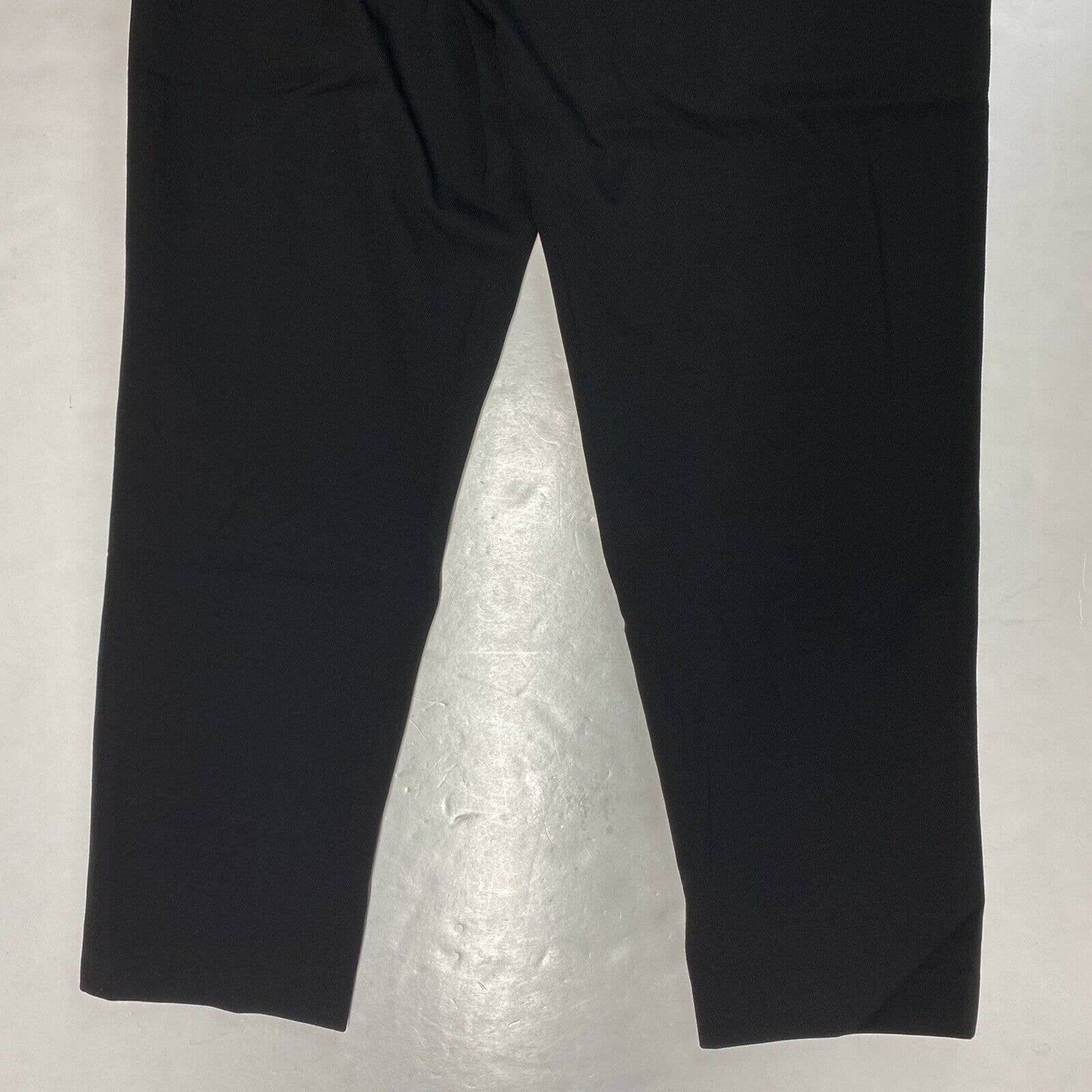 Vince Ankle Crop Dress Pants Sz 8 Women Black High Rise Belted Wool Blend Career