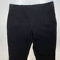 Chicos Ponte Knit Ankle Pants Sz 0 (US 4/Small) Black Stretch Pull On Crop