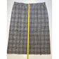 Vintage Pendleton Wool Midi Skirt 16 Gray Glen Plaid Houndstooth See Measurement