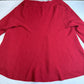 PURE Collection Cashmere Open Front Cardigan 14/16 (Large) Red Longline Sweater