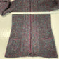 Tey-Art Alpaca Wool Blend Cardigan Sz Medium Hand-Made Sweater Peru Fuzzy Soft