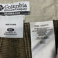Columbia Shorts Sz 40 Mens Brown Orange Plaid Golf Casual 100%Cotton 22”Long