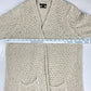 Massimo Dutti Open Knit Cardigan Sz Small Womens Beige Long Sleeve Sweater Italy