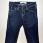 Abercrombie Fitch Skinny Jeans Womens 26/2 Lowrise Stretch Denim Blue Dark Wash