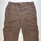 J Jill Cargo Crop Pants Womens 10 Petite Brown Tencell/Lyocell Casual Leisure